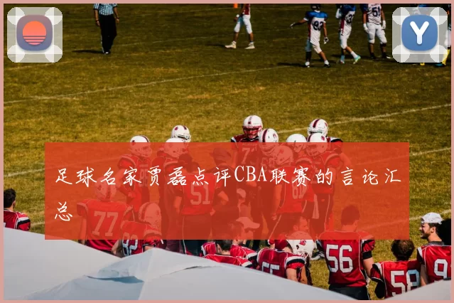 足球名家贾磊点评CBA联赛的言论汇总